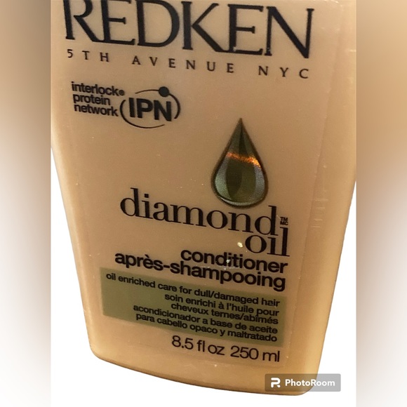 Redken DIAMOND OIL CONDITIONER Oil Enriched Care for DAMAGED HAIR 8.5oz Ea IPN - Picture 2 of 4